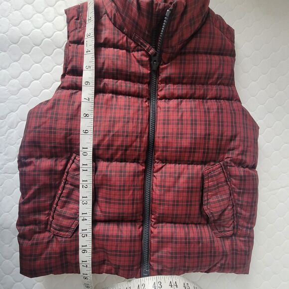 Uniqlo Kids Unisex Down Puffer Vest Jacket Size 130 S Red Lightweight - Picture 2 of 11